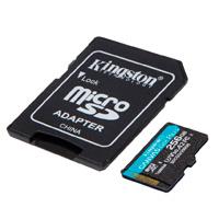MEMORIA KINGSTON MICRO SDXC CANVAS GO! PLUS 256GB UHS-I U3 V30 A2 CLASE 10 C/ADAPTADOR