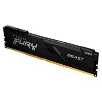 MEMORIA KINGSTON UDIMM DDR4 4GB 2666MHZ FURY BEAST CL16 288PIN 1.2V C/DISIPADOR DE CALOR P/PC/GAMER/ALTO RENDIMIENTO