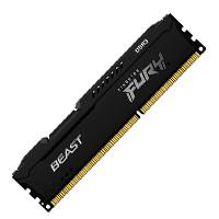 MEMORIA KINGSTON UDIMM DDR3 4GB 1600MHZ FURY BEAST CL10 240PIN 1.5V C/DISIPADOR DE CALOR P/PC/GAMER/ALTO RENDIMIENTO