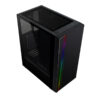 GABINETE BALAM RUSH (BR-929585) BASILISK GM740,MICRO ATX,SIN FUENTE,1*USB 3.0,CRISTAL TEMP,NEGRO - Image 2