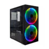GABINETE BALAM RUSH (BR-929608) KRAKEN GM980,MICRO ATX,SIN FUENTE,1*USB 3.0,CRISTAL TEMPLADO,NEGRO