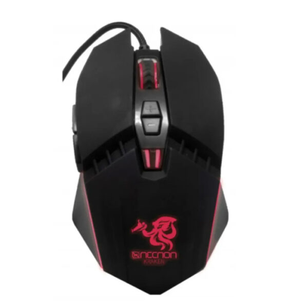 KIT GAMING 4 EN 1 NECNON (NGC-KRAKEN-RJ) TECLADO COMPLETO,DIADEMA,MOUSEPAD,MOUSE 3200DPI,ROJO - Image 3