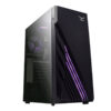 GABINETE NACEB (NA-0612) ZION,ATX,SIN FUENTE,2*USB 2.0,3*FAN,RGB,CRISTAL TEMP,NEGRO