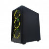 GABINETE NACEB (NA-0602) HYDRA,FULL ATX,SIN FUENTE,2*USB 2.0,1* USB 3.0,3*FAN,CRISTAL TEMP,NEGRO - Image 2
