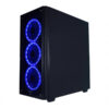 GABINETE NACEB (NA-0603) PLAYER,FULL ATX,SIN FUENTE,2*USB 2.0,1*USB 3.0,3*FAN,CRISTAL TEMP,NEGRO - Image 3