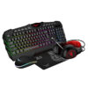 KIT 4 EN 1 NACEB (NA-0934)TECLADO,MOUSE,AUDIFONOS,MOUSE PAD,1200 DPI,LED RGB,USB,NEGRO