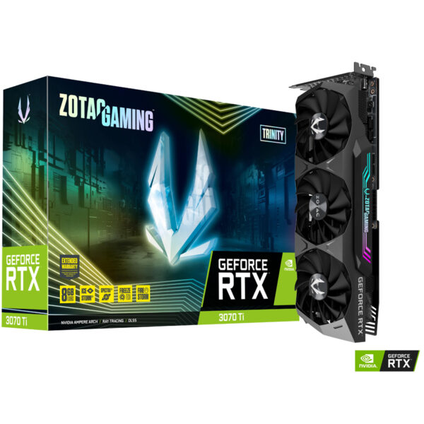 TARJETA DE VIDEO ZOTAC (ZT-A30710D-10P) RTX 3070 TI TRINITY, 8GB GDDR6X, 256 BIT, DP*3, HDMI*1