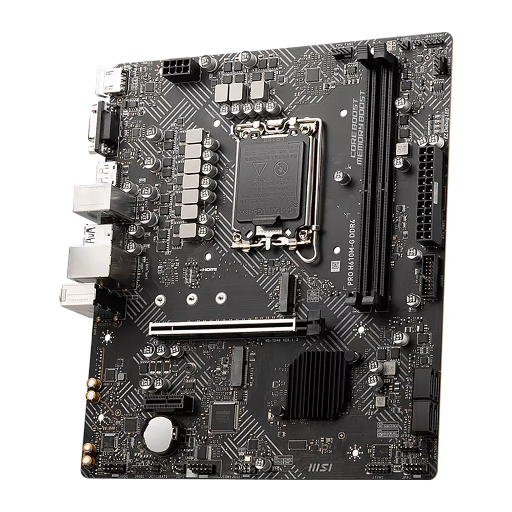 MOTHERBOARD MSI (PRO H610M-G DDR4) SOCKET 1700, 2*DDR4 3200MHZ, 1*HDMI, 1*VGA, MICRO ATX - Image 4