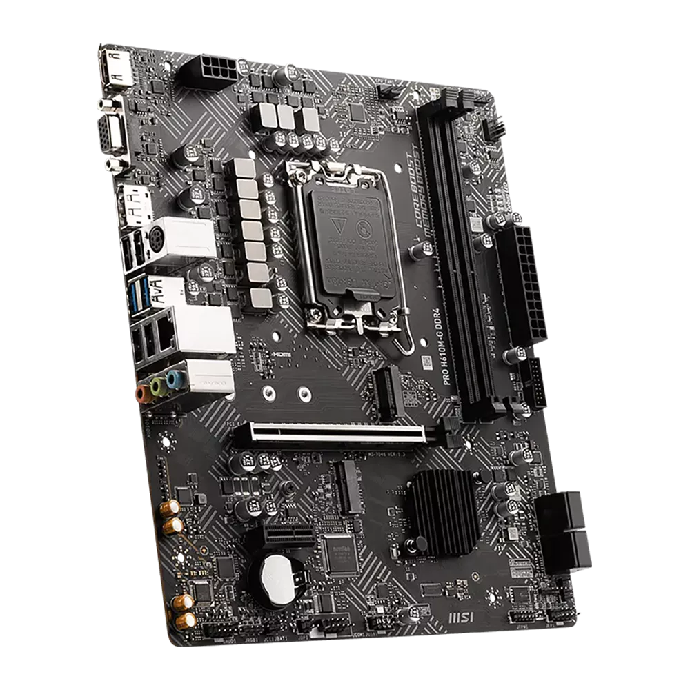 MOTHERBOARD MSI (PRO H610M-G DDR4) SOCKET 1700, 2*DDR4 3200MHZ, 1*HDMI, 1*VGA, MICRO ATX - Image 3