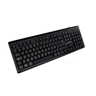 TECLADO ALAMBRICO ACTECK (AC-928946) E-310,USB,105TECLAS,CABLE 1.5M,ESTANDAR,NEGRO