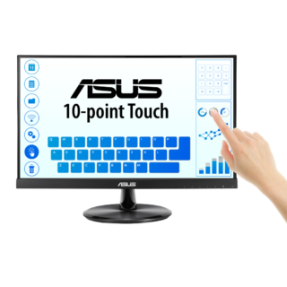 MONITOR TOUCH ASUS 21.5" (VT229H) 1920X1080 FHD,HDMI,VGA,MULTITACTIL 10 PUNTOS,CON BOCINAS (2X1.5W)