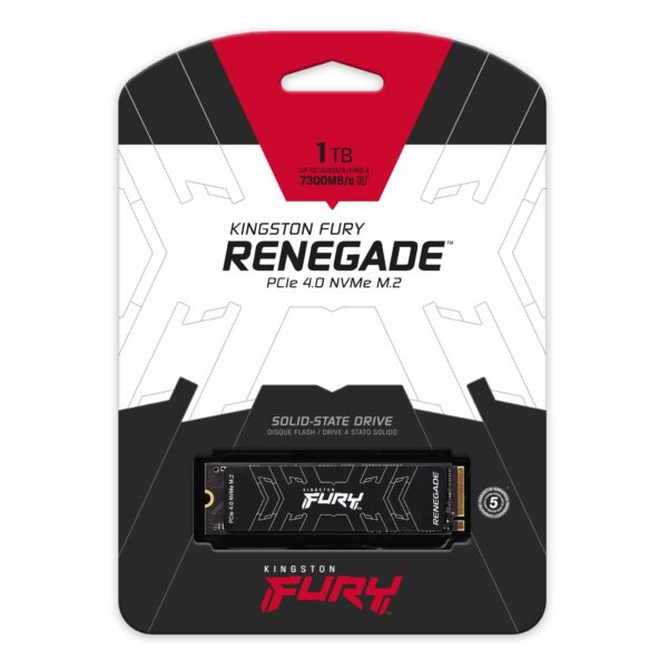 UNIDAD SSD M.2 KINGSTON 1TB (SFYRS/1000G) NVME, PCI EXPRESS 4.0, FURY RENEGADE 2280