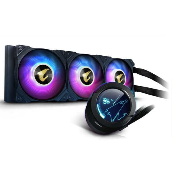 VENTILADOR P/CPU GIGABYTE (GP-AORUS WATERFORCE X 360)3 FAN 120MM, RGB,INTEL/AMD,ENFRIAMIENTO LIQUIDO