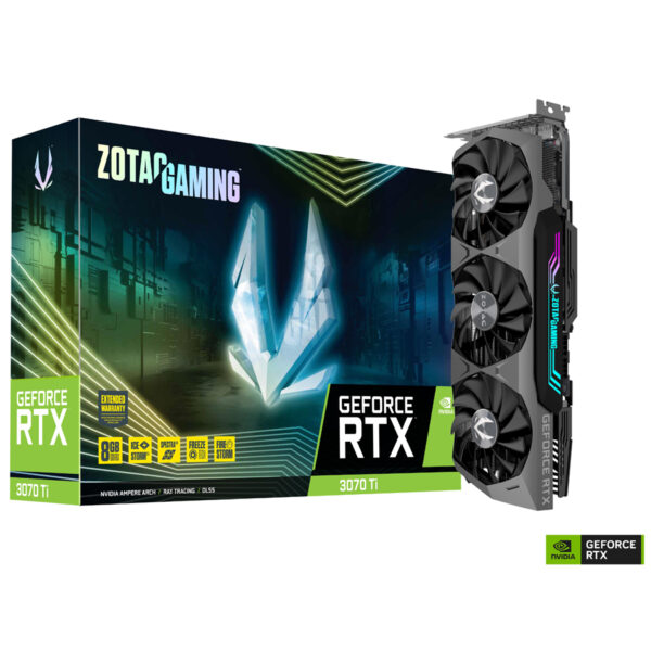 TARJETA DE VIDEO ZOTAC (ZT-A30710Q-10P) RTX 3070 TI, 8GB GDDR6X, 256BIT,DP*3,HDMI