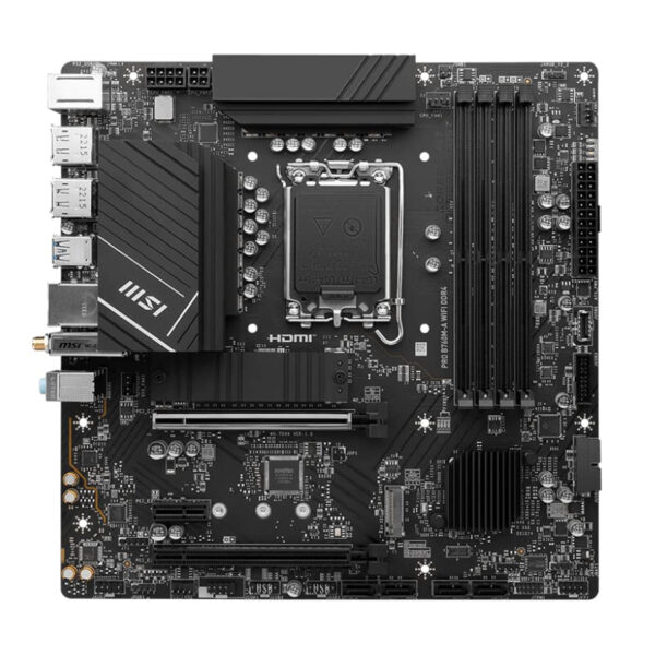 MOTHERBOARD MSI (PRO B760M-A WIFI DDR4) SOCKET 1700,4*DDR4 5333,2*HDMI,2*DP,2*M.2,MICRO ATX - Image 2