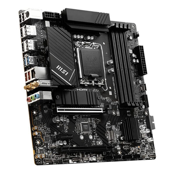 MOTHERBOARD MSI (PRO B760M-A WIFI DDR4) SOCKET 1700,4*DDR4 5333,2*HDMI,2*DP,2*M.2,MICRO ATX - Image 3
