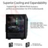 GABINETE ASUS (GT301/BLK/ARGB FAN//) NEGRO,RGB 120MM FANS*3,120MM FAN,VIDRIO TEMPLADO,MT,S/FUENTE - Image 3