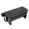 CAJA CONEXION MANHATTAN (164832) PARA MESA, GIRATOGRIA, 2*ENCHUFE, 2*USB, 1*HDMI, 1*VGA