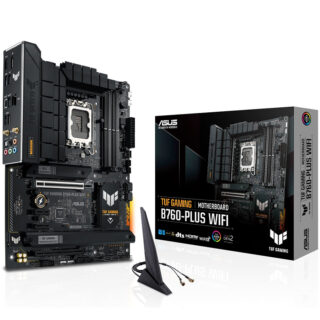 MOTHERBOARD ASUS (TUF GAMING B760-PLUS WIFI) SOCKET 1700 13A,4*DDR5,HDMI,DP,PCIE-5.0,WIFI6,ATX