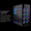GABINETE CORSAIR (CC-9011148-WW) OBSIDIAN 1000D NEGRO VENT. SUPER TORRE SIN FUENTE - Image 4