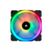 VENTILADOR GABINETE CORSAIR (CO-9050072-WW) LL120RGB,LUZ DUAL,120MM PWM,3*FAN,NODE INCLUIDO,NEGRO - Image 2