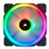 VENTILADOR GABINETE CORSAIR (CO-9050071-WW) LL120 RGB LUZ DUAL, 120MM, NEGRO