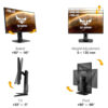 MONITOR LED ASUS 24.5" (VG259QR) TUF GAMING,1920X1080,165HZ,1MS,IPS,2*HDMI,DP,ADAPTIVESYNC,NEGRO - Image 4