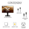 MONITOR LED ASUS 24.5" (VG259QR) TUF GAMING,1920X1080,165HZ,1MS,IPS,2*HDMI,DP,ADAPTIVESYNC,NEGRO - Image 6