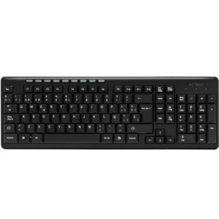 TECLADO INALAMBRICO ACTECK (AC-913973) TM100,RF USB,103 TECLAS,MULTIMEDIA,NEGRO