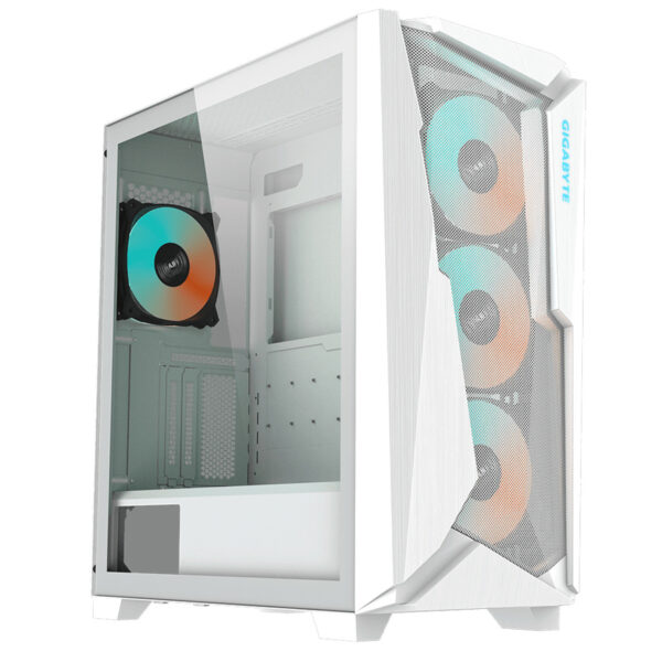GABINETE GIGABYTE (GB-C301GW) C301 GLASS, VIDRIO TEMPLADO, RGB FUSION, ATX, BLANCO