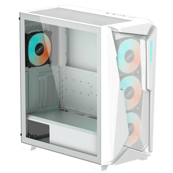 GABINETE GIGABYTE (GB-C301GW) C301 GLASS, VIDRIO TEMPLADO, RGB FUSION, ATX, BLANCO - Image 2