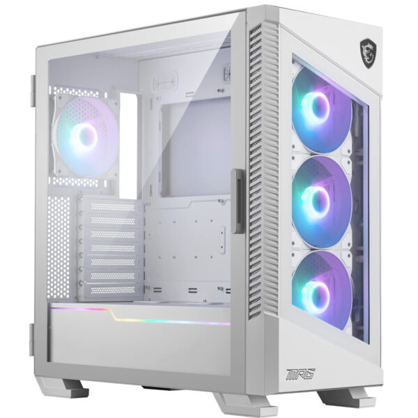 GABINETE MSI (MPG VELOX 100R WHITE) VIDRIO TEMPLADO, VENTILADOR ARGB, ATX