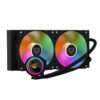 VENTILADOR P/CPU BALAM RUSH (BR-937368) HYDROX PRO HX20,240MM,2 FAN 120MM,ENFRIAMIENTO LIQ,NEGRO