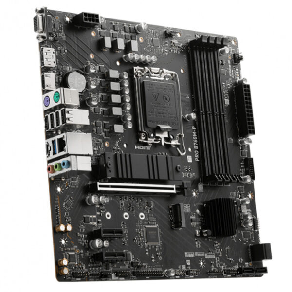 MOTHERBOARD MSI (PRO B760M-P) SOCKET 1700, 4*DDR5 6800 MHZ, HDMI, DP, VGA, MICRO ATX - Image 3
