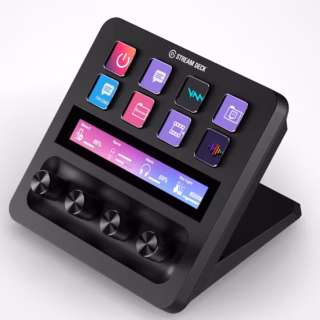 TECLADO P/STREAMING ELGATO (10GBD9901) STREAM DECK +,8 TECLAS,AJUSTE DE NIVELES,PANTALLA TACTIL,NEGR