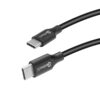 CABLE GETTTECH (GCU-UCQC-01) USB TIPO C - USB TIPO C, SALIDA 3A, NEGRO, 2MTS