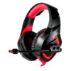 AUDIFONOS YEYIAN (YDW-33402) GAMER WICKED SERIE 3000,ALAMBRICO,USB,CONTROL,RGB,NEGRO ROJO