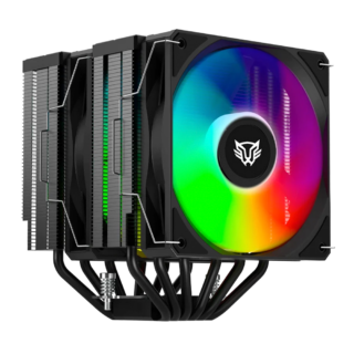 VENTILADOR P/CPU BALAM RUSH (BR-937382) NITROX NX70,VENT 120MM,6 TUBOS,LGA 1700,AM5,ARGB,NEGRO