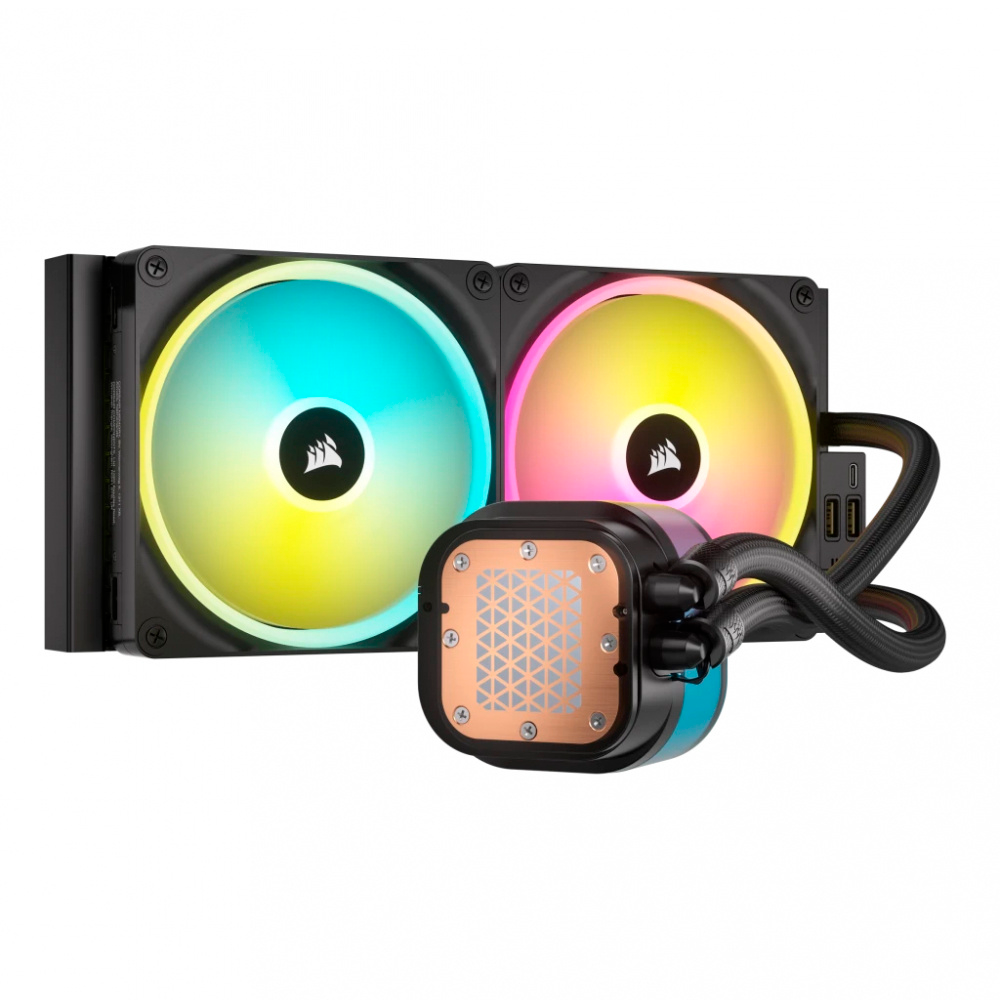 VENTILADOR P/CPU CORSAIR (CW-9061002-WW) ICUE LINK H115I RGB AIO,280MM,2 FAN,NEGRO - Image 3