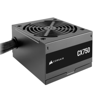 FUENTE DE PODER CORSAIR (CP-9020279-NA) CX750,750W,80 PLUS BRONZE,3 SATA,2 PCIE,VENT 120MM,NEGRO