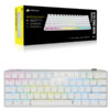 TECLADO MECANICO CORSAIR (CH-9189110-NA) K70 PRO MINI WIRELESS RGB,60,SWITCH CHERRY MX RED,BLANCO