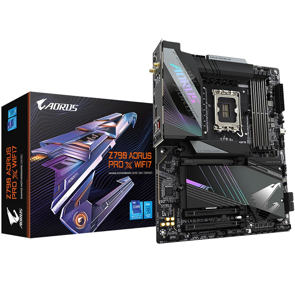 Z790 AORUS PRO X WIFI 7 GIGABYTE TARJETA MADRE SOCKET 1700, 4*DDR5 8200, HDMI, DP, ATX