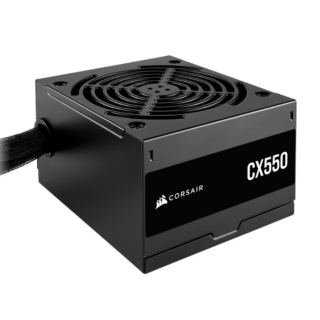 FUENTE DE PODER CORSAIR (CP-9020277-NA) CX550,550W,80 PLUS BRONZE,3 SATA,2 PCIE,VENT 120MM,NEGRO