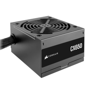 FUENTE DE PODER CORSAIR (CP-9020278-NA) CX650,650W,80 PLUS BRONZE,3 SATA,2 PCIE,VENT 120MM,NEGRO