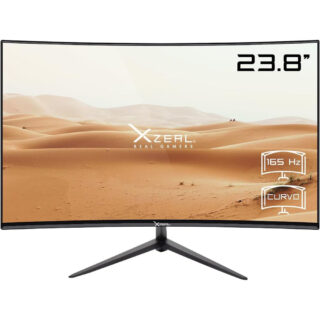 MONITOR LED XZEAL 23.8 (XZMX351B) 1920*1080 FULL HD, CURVO, 165HZ, 1MS, DP, HDMI, USB 1.0, NEGRO