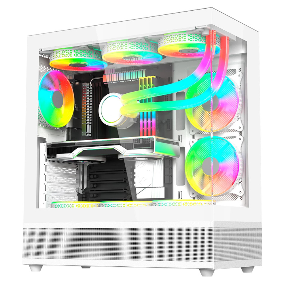 GABINETE BALAM RUSH (BR-938730) TANK SUPER 9200TB,ATX,1*USB 3.0,1*USB 2.0,CRISTAL TEMP,3 FAN,BLANCO