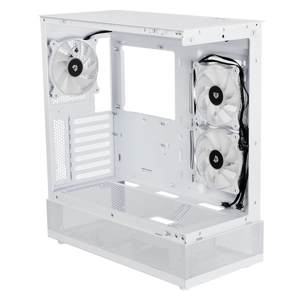 GABINETE BALAM RUSH (BR-938730) TANK SUPER 9200TB,ATX,1*USB 3.0,1*USB 2.0,CRISTAL TEMP,3 FAN,BLANCO - Image 3