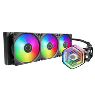 VENTILADOR P/CPU COOLER MASTER (MLX-D36M-A25PZ-R1)MASTERLIQUID 360 ATMOS,ARGB,4PWM,LGA1700/AM5,NEGRO