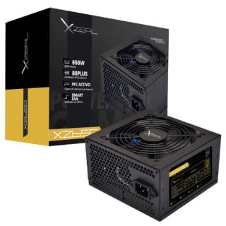 FUENTE DE PODER XZEAL (XZPS650B) XZ650, 650W, 80 PLUS BRONZE, 20+4 PIN, NEGRO