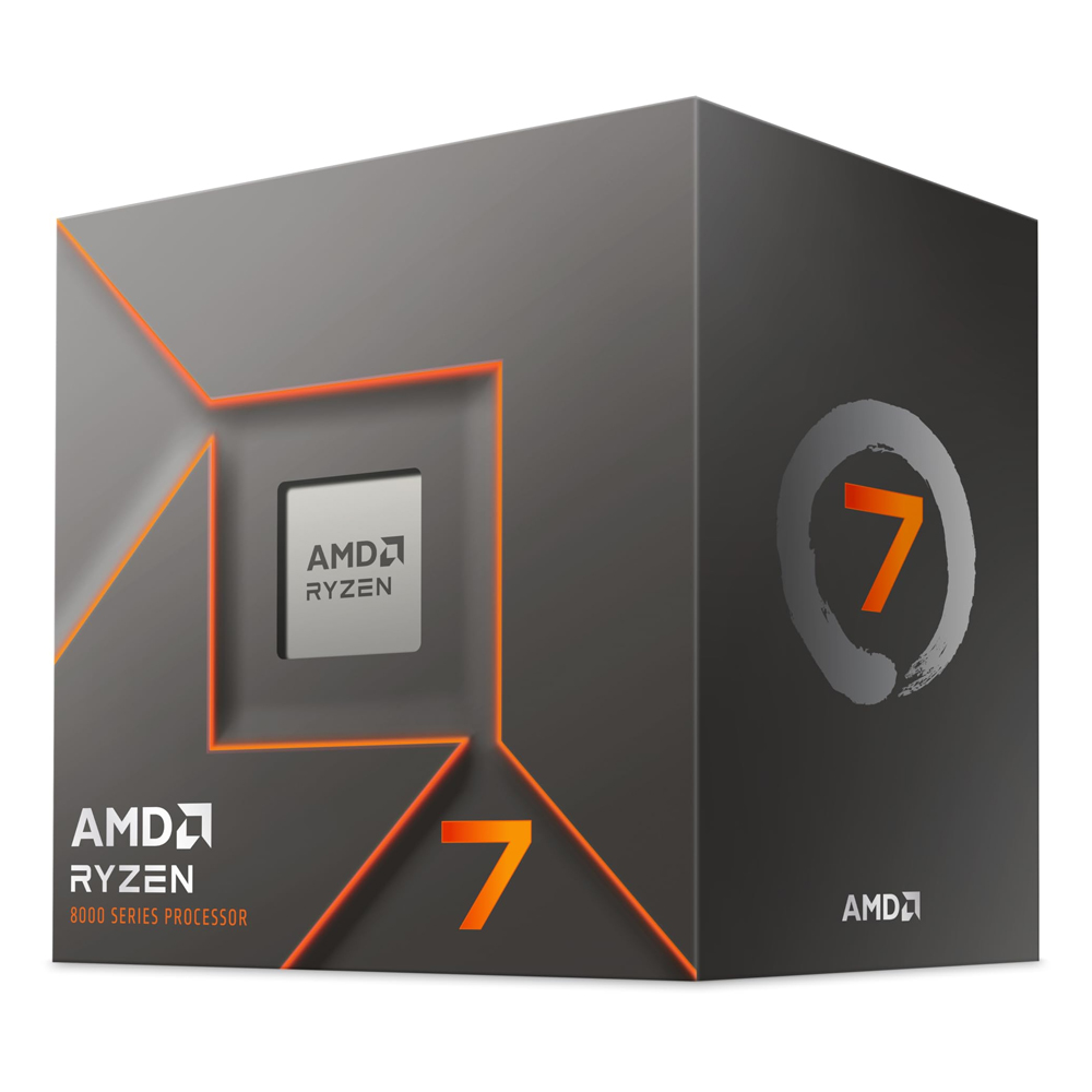 PROCESADOR AMD (100-100001590BOX) RYZEN 7 8700F S-AM5, 8 CORE 4.1 GHZ, 65W, S/GRAFICOS C/FAN